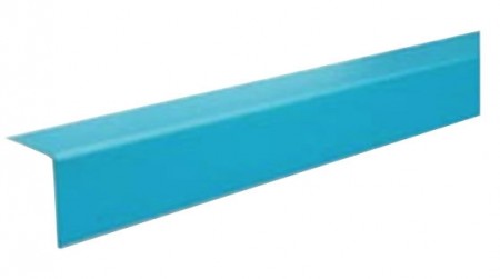 Folieblikk PVC-Laminert Vinkel 45x45x2000x1,4mm blå (pris/stk)