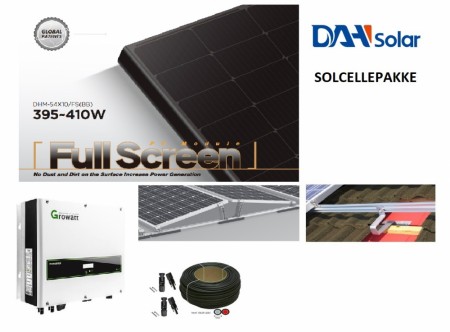 Solcellepanel Pakke DAH 5100w / 10 Panel